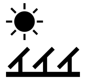 Solar Panel and Sun icon